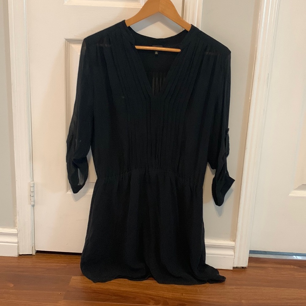 Black Babaton 100% silk short dress